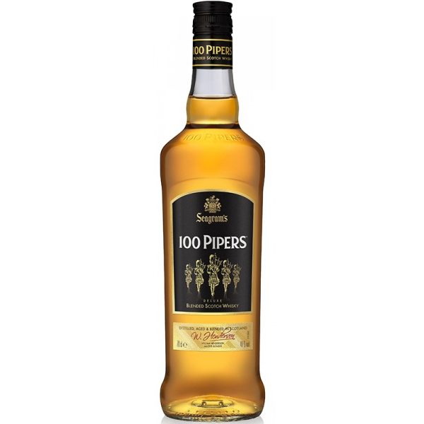 SEAGRAMS 100 PIPERS DELUXE BLENDED SCOTCH WHISKY